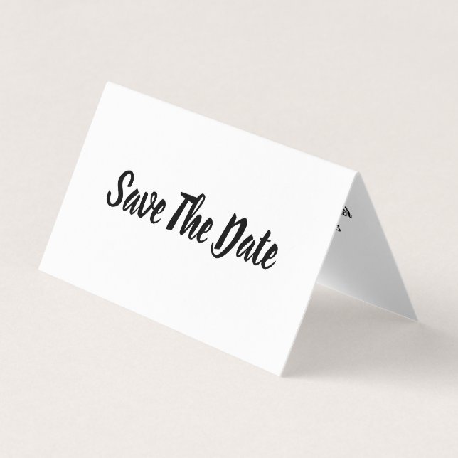 Simple & Modern, Photo Save The Date Card (Front)
