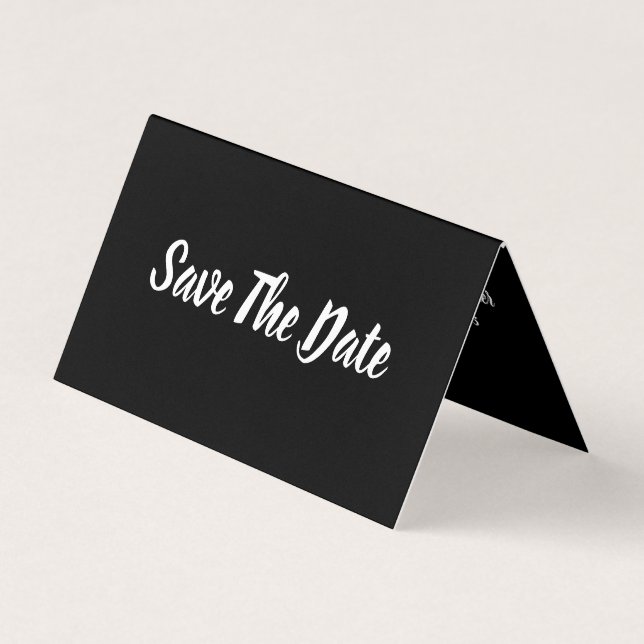 Simple & Modern, Photo Save The Date Card (Front)
