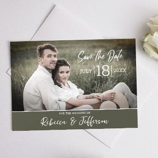 Simple Modern Photo Save The Date