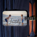 Simple Modern Photo Template Custom Family Name Luggage Tag<br><div class="desc">Simple Modern Photo Template Custom Family Name Luggage Tag features your favorite photo with your personalized family name. Makes a fantastic gift for Christmas,  birthday,  anniversary,  Mother's Day,  Father's Day,  Grandparents Day and more. Personalize by editing the text in the text box provided. Designed by ©Evco Studio www.zazzle.com/store/evcostudio</div>