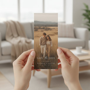 Simple Modern Photo Wedding Save the Date