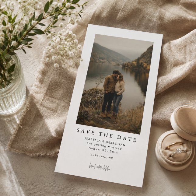 Simple Modern Photo Wedding Save the Date (Creator Uploaded)