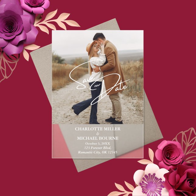 Simple Modern Photo Wedding Save The Date (Creator Uploaded)