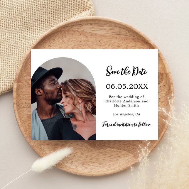 Simple modern photo wedding save the date (Creator Uploaded)