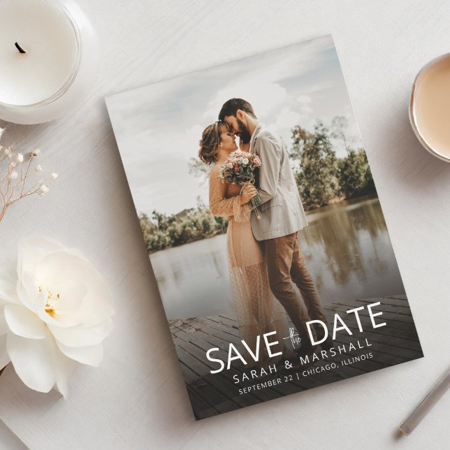 Simple Modern Photo Wedding Save The Date (Creator Uploaded)