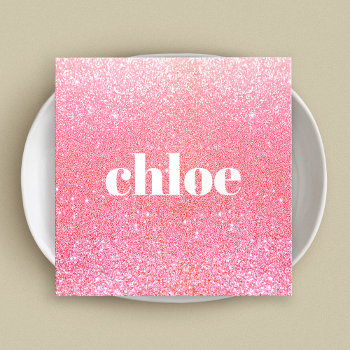 Simple Modern Pink Glitter Makeup Artist Square Business Card by sm_business_cards at Zazzle