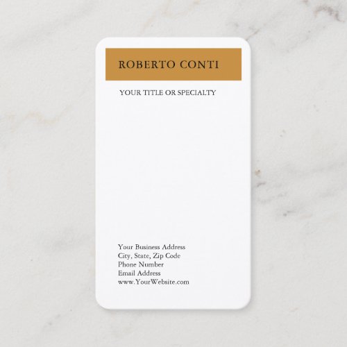 Simple Modern Plain Minimalist Silk Business Card