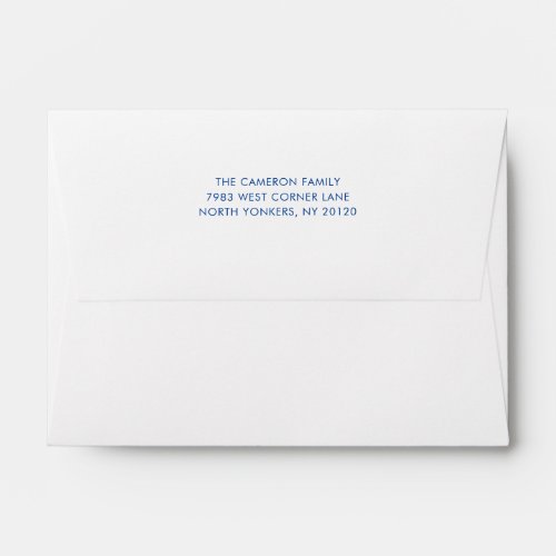 Simple Modern Plain Return Address Mailing Envelope