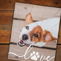 Simple Modern Playful Paw Elegant Chic Pet Photo