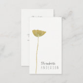 Simple & Modern Poppy Business Card (Front/Back)