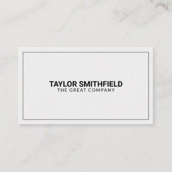 Simple Modern Professional Business Card by TwoTravelledTeens at Zazzle