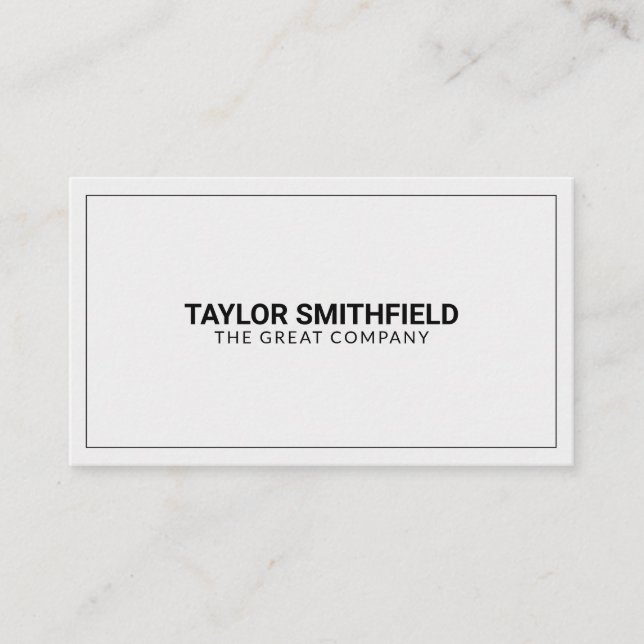 Simple Modern Professional Business Card (Front)