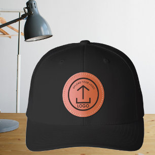 Simple Modern Professional Business Logo Branding Leather Patch Hat