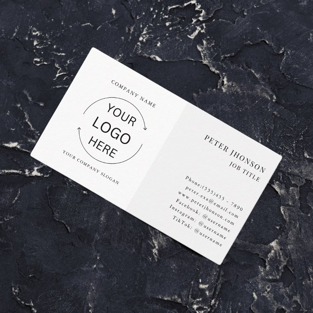 Simple Modern Professional Company logo Business Card (Creator Uploaded)