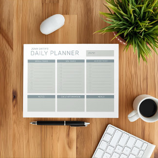 Simple Modern Professional Daily Planner Notepad