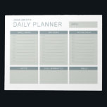 Simple Modern Professional Daily Planner Notepad<br><div class="desc">Write your daily tasks,  schedules and appointment with this cool and simple daily planner in moody blue green color scheme. Perfect as a gift for a friend,  colleague,  co-employee or classmate.</div>