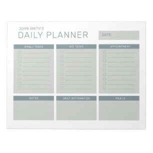 Simple Modern Professional Daily Planner Notepad