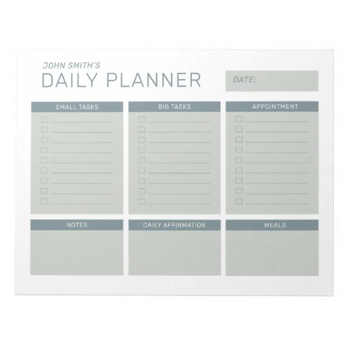 Simple Modern Professional Daily Planner Notepad