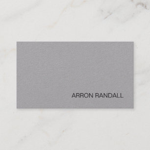 Simple MOdern Professional Gray Grey Business Card