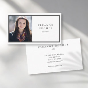 Simple Modern Professional Photo Business Card