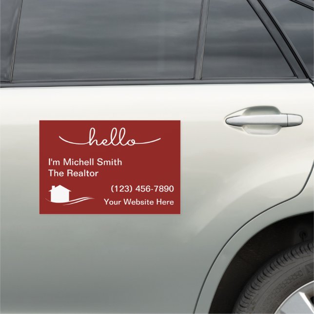 Simple Modern Professional Realtor Car Magnet (In Situ)