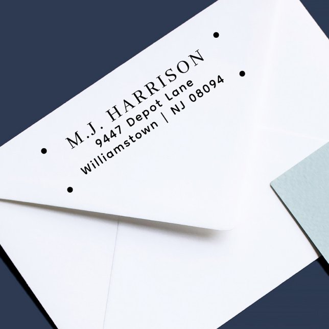 Simple Modern Professional Return Address Self-inking Stamp (Creator Uploaded)