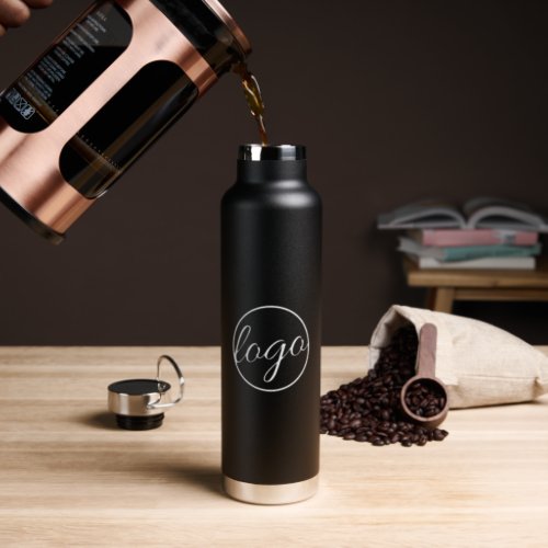 Simple Modern Promotional Black Business Logo Water Bottle