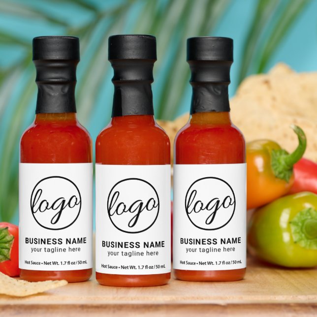 Simple Modern Promotional Business Logo Hot Sauces (Multi)