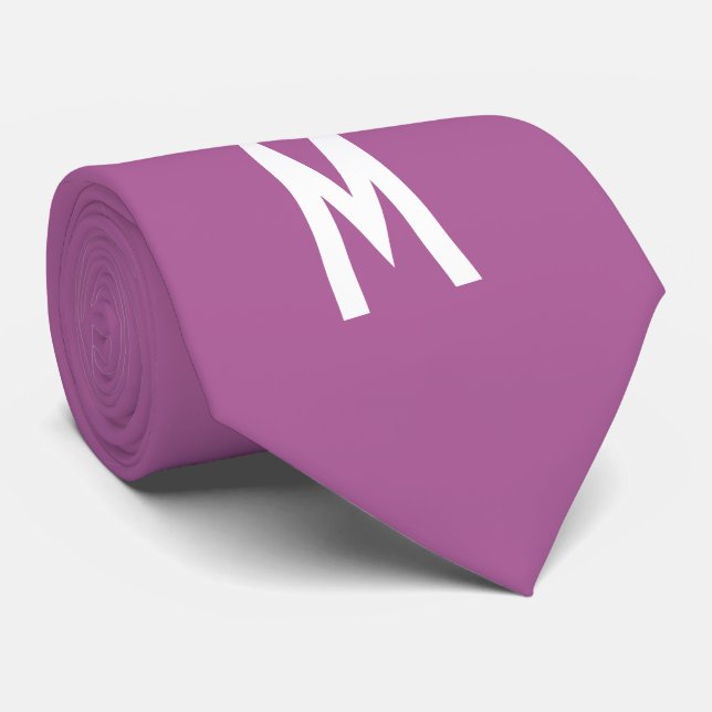 Simple Modern Radiant Orchid Neck Tie (Rolled)