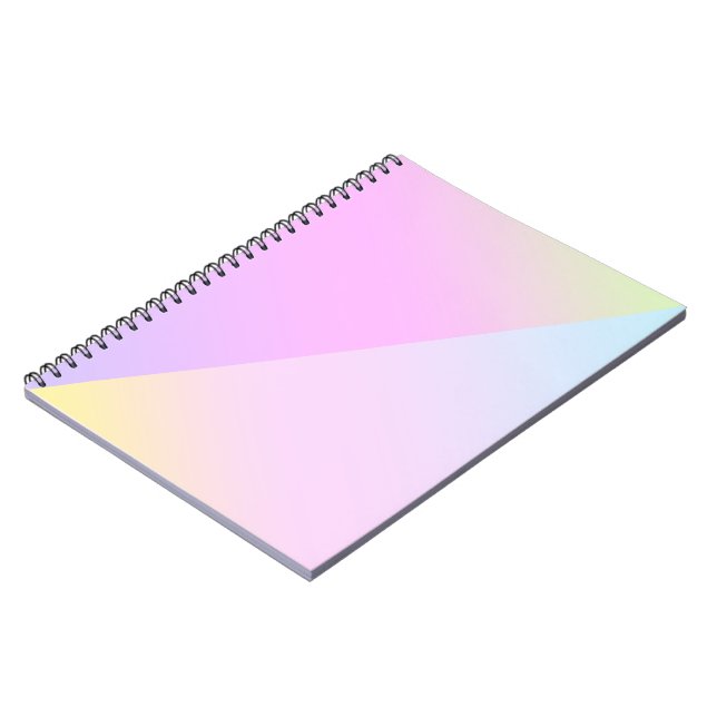 Simple Modern Rainbow colorful gradient Watercolor Notebook (Left Side)