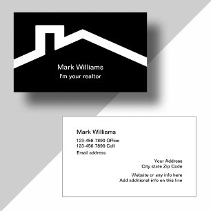 Simple Modern Realtor Design Business Card