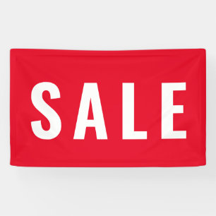 Simple Modern Red Sale Store Banner