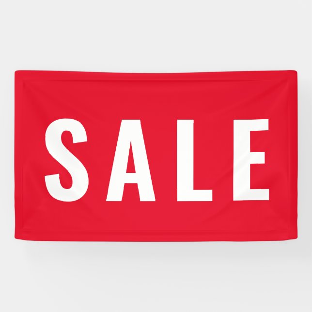 Simple Modern Red Sale Store Banner (Horizontal)