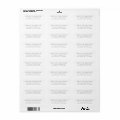 Simple Modern Return Address Label | Zazzle