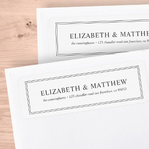 Simple Modern Return Address Label