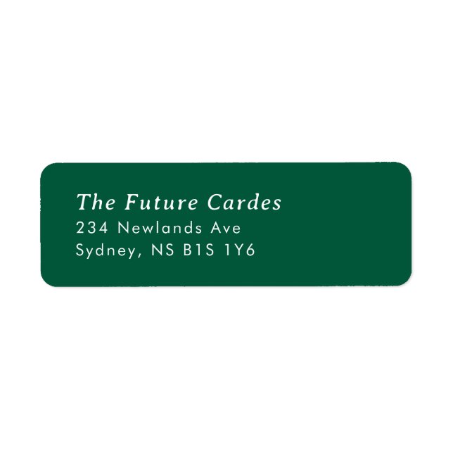 Simple Modern Return Address Labels (Front)