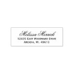 Simple Modern Return Address Rubber Stamp