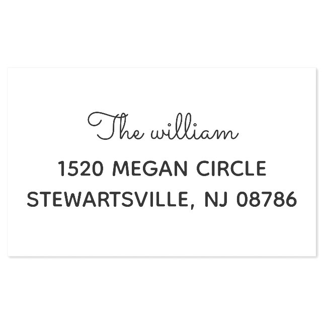 Simple Modern Return Address Self‑Inking Stamp (Design)