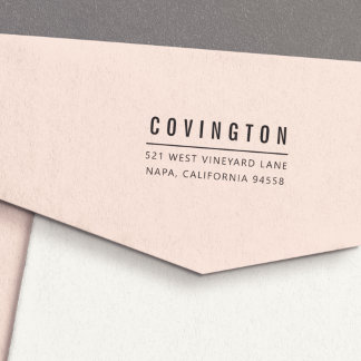 Simple Modern Return Address Self-inking Stamp