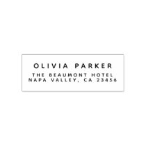 Simple Modern Return Address Self-inking Stamp