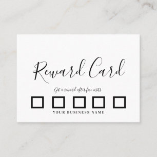 Simple Modern Rewards Loyalty Business  Calling Card