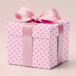 Simple Modern Romantic Cute Love Heart Pink Black Wrapping Paper<br><div class="desc">Simple Modern Romantic Cute Love Heart Pink Black Pattern Wrapping Paper Gift Wrap features a cute black love heart on a simple pink background. Created by Evco Studio www.zazzle.com/store/evcostudio</div>