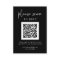 Simple Modern RSVP with QR Code | Black