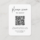 Simple Modern RSVP with QR Code Enclosure Card<br><div class="desc">These simple and modern wedding enclosure cards are an easy way for your guests to RSVP to your event. You can include your own QR code as well as your wedding website so your guests have a simple way to respond. The wedding insert card is simple and basic, yet very...</div>