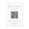 Simple Modern RSVP with QR Code | Faux Rose Gold