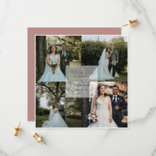 Simple Modern Rustic Pink Ampersand Photo Wedding Save The Date