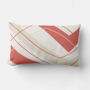 Simple Modern Salmon Lumbar Lumbar Pillow