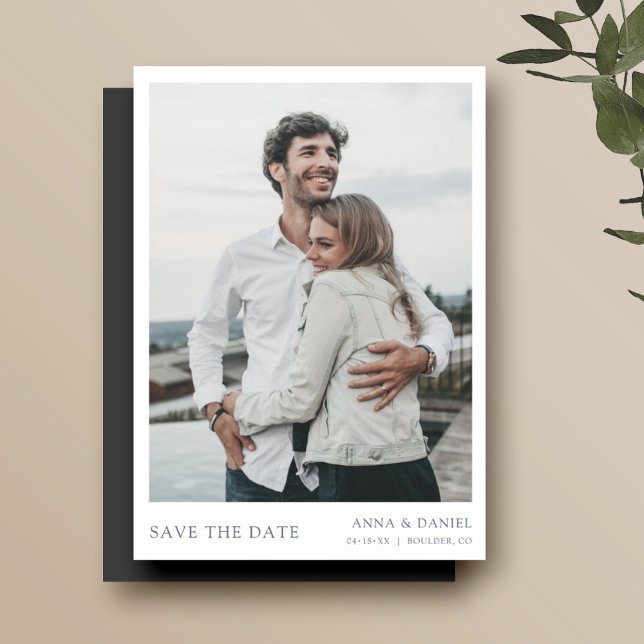 Simple Modern Save the Date Photo Magnetic Invitation (Creator Uploaded)