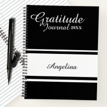 Simple Modern Script Calligraphy Gratitude Journal