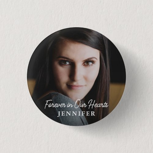 Simple Modern Script Full Photo Memorial